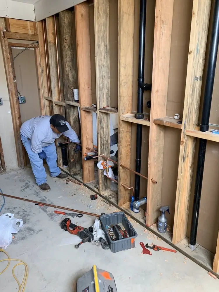 Commercial rough-in plumbing for Gas Line Repair in Campbell